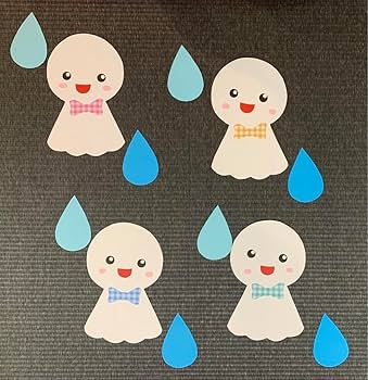 Amazon.co.jp: 6月壁面製作セット てるてる坊主♪ : おもちゃ